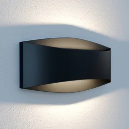 Lindby Evric LED outdoor wall light, width 25.4 cm