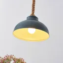 Lindby Chaby hanging light, concrete look, 1-bulb