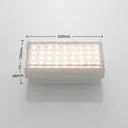 Prios Ewgenie LED deck light 20 x 10 cm