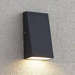 Lucande Adarey LED outdoor wall lamp, IP54