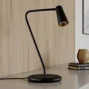 Lucande Angelina table lamp, black-gold