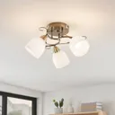 Lindby Thaddeus ceiling light, 3-bulb, 23 cm