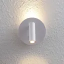 Lucande Magya LED wall light white 2-bulb, round