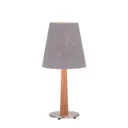 Lucande Elif table lamp felt conical natural oak