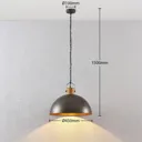 Lindby Holgar hanging light, metal, 1-bulb