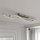 Lucande Mairia LED ceiling light, wave-shaped
