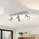 Lindby Joffrey ceiling spotlight, 3-bulb, white