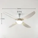 Starluna Inja LED fan 4 blade, white