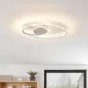 Lindby Xenias LED ceiling light, white, 49 x 30 cm