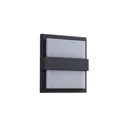 Lucande Gylfi LED outdoor wall light, square