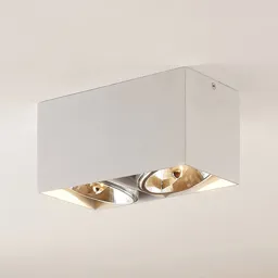 Arcchio Jarle ceiling light, two-bulb white