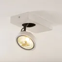 Arcchio Jorvin ceiling spotlight, one-bulb, white