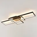Lindby Emiljan LED ceiling light, matt black