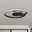 Lindby Kyron LED ceiling lamp, matt black