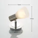 ELC Kamiran LED spot, glass lampshade, one-bulb