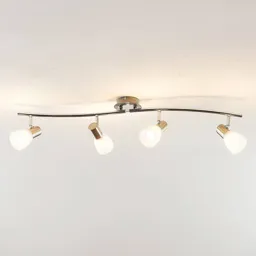 ELC Kamiran LED ceiling spotlight, four-bulb