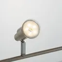 ELC Farida LED ceiling lamp, nickel, 4-bulb