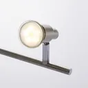 ELC Farida LED ceiling lamp, nickel, 6-bulb