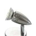 ELC Kalean LED spotlight, nickel, 1-bulb