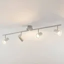 ELC Tomoki LED ceiling light, white, 4-bulb