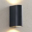ELC Fijona LED outdoor wall lamp, round, 15 cm