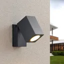 ELC Nogita LED outdoor wall spotlight, GU10