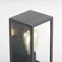 Lindby Filimon outdoor wall lamp, dark grey, E27