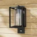 Lucande Ferda sensor outdoor wall lamp, hanging