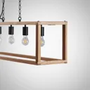 Lucande Sedrik hanging lamp, five-bulb