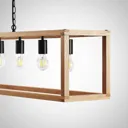 Lucande Sedrik hanging lamp, seven-bulb