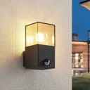 Lucande Keke LED outdoor wall light with sensor