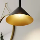 Arcchio Tadej pendant lamp 1-bulb 30 cm black-gold