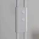 Lucande Medira floor lamp, two-bulb, white