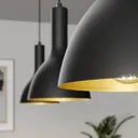Arcchio Cosmina hanging lamp, 3-bulb long black