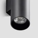 Arcchio Dilana wall light, round, 2-bulb, black
