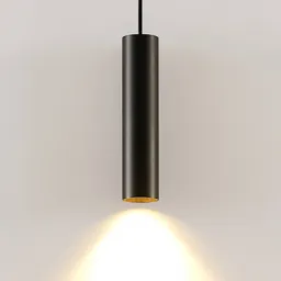 Arcchio Ejona pendant lamp, height 27 cm, black