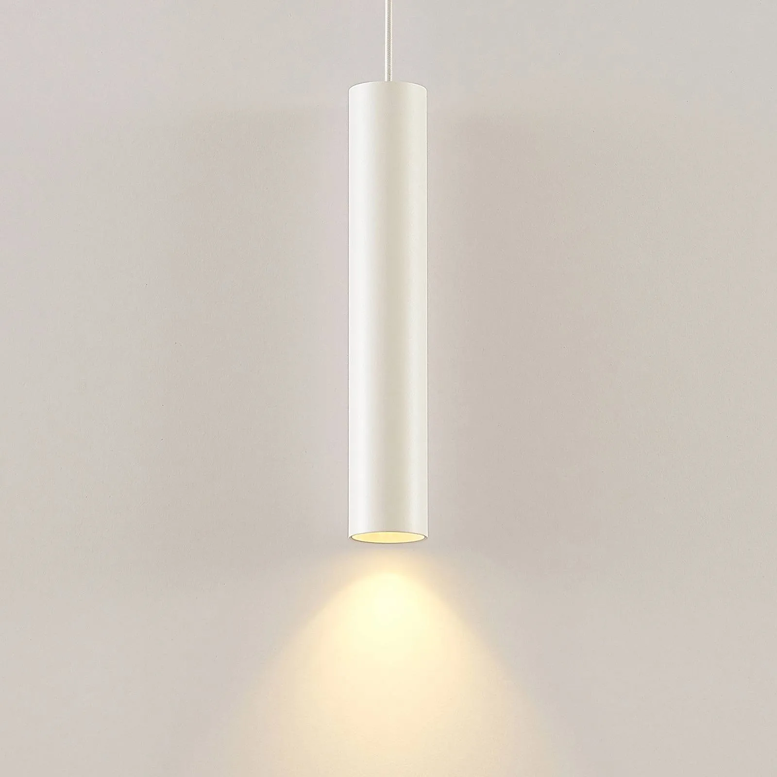 Arcchio Ejona pendant lamp, height 35 cm, white