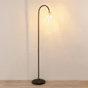 Lucande Anjita floor lamp, glass lampshade