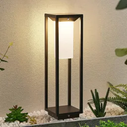 Lucande Eliel LED solar pillar light, 50 cm