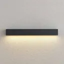 Lucande Lengo LED wall lamp, 50 cm graphite 1-bulb