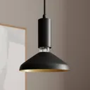Arcchio Jaika pendant lamp, one-bulb, black