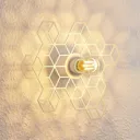 Lucande Alexaru wall light, honeycomb, white