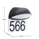 Lucande Fiaco house number light