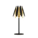 Lucande Lounit table lamp, black and gold