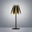 Lucande Lounit table lamp, black and gold