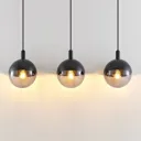 Lucande Dustian hanging light, 3-bulb, 90 cm