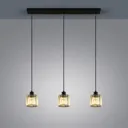 Vella hanging light, transparent glass lampshade
