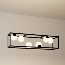 Lindby Utopia LED hanging light, six-bulb