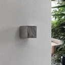 Lucande Naja LED outdoor wall light, slate finish