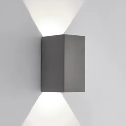 Lucande Vigga LED outdoor wall light, concrete